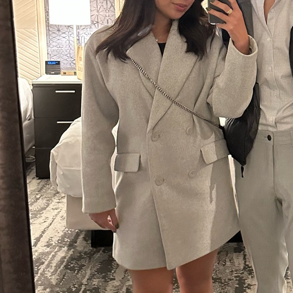 Abercrombie & Fitch Grey Peacoat - Picture 5 of 5